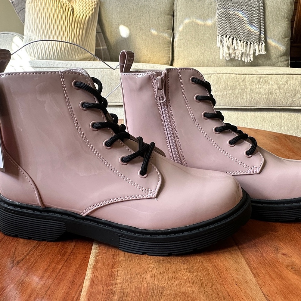 SOLD NEW Blush Pink Girl’s Lace-Up Ankle Boots